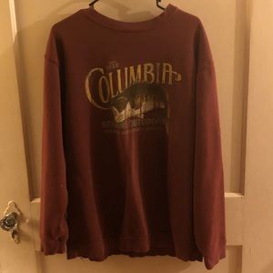 Men’s Columbia sweatshirt Large soft ladies